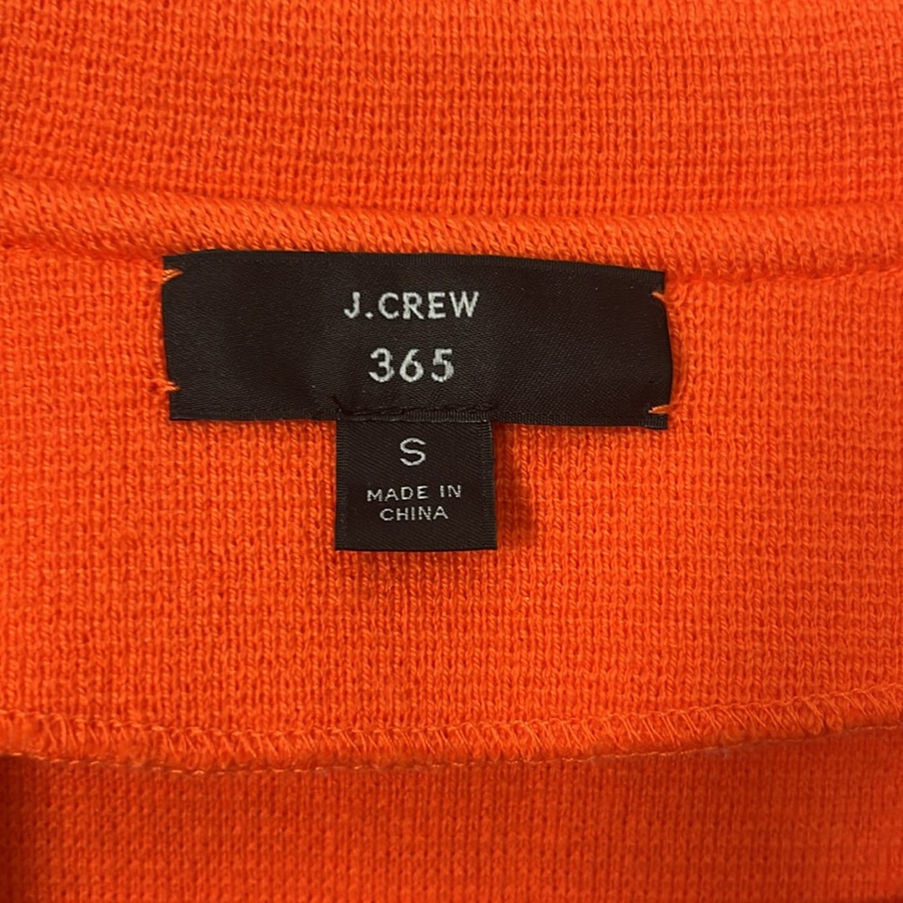 J.Crew 365 Womens Orange Open Front Cardigan Sweater Size Small - Picture 2 of 6
